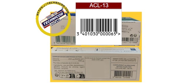 Technicod Code a barres ACL13